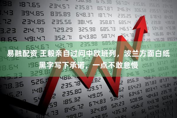 易融配资 王毅亲自过问中欧班列，波兰方面白纸黑字写下承诺，一点不敢怠慢